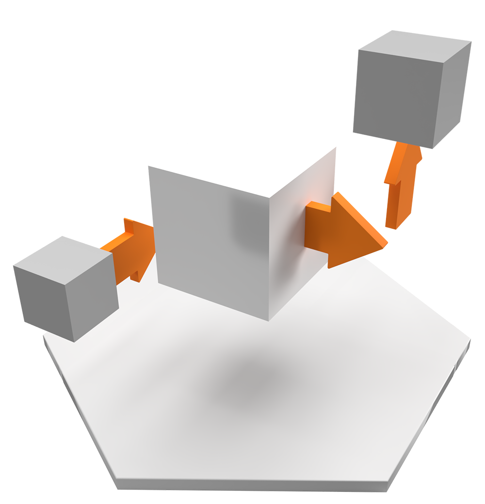 Three logistics blocks