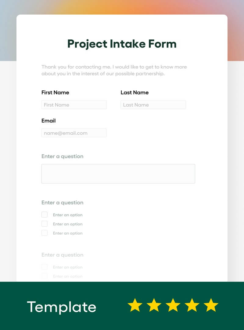 Project Intake Form Template Free Updated Bonsai Hot Sex Picture