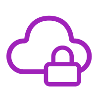locked cloud icon