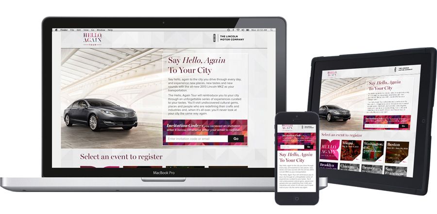 Event Microsites from eshots