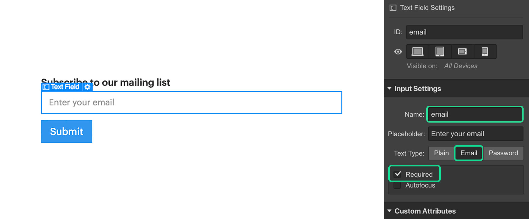 Webflow form