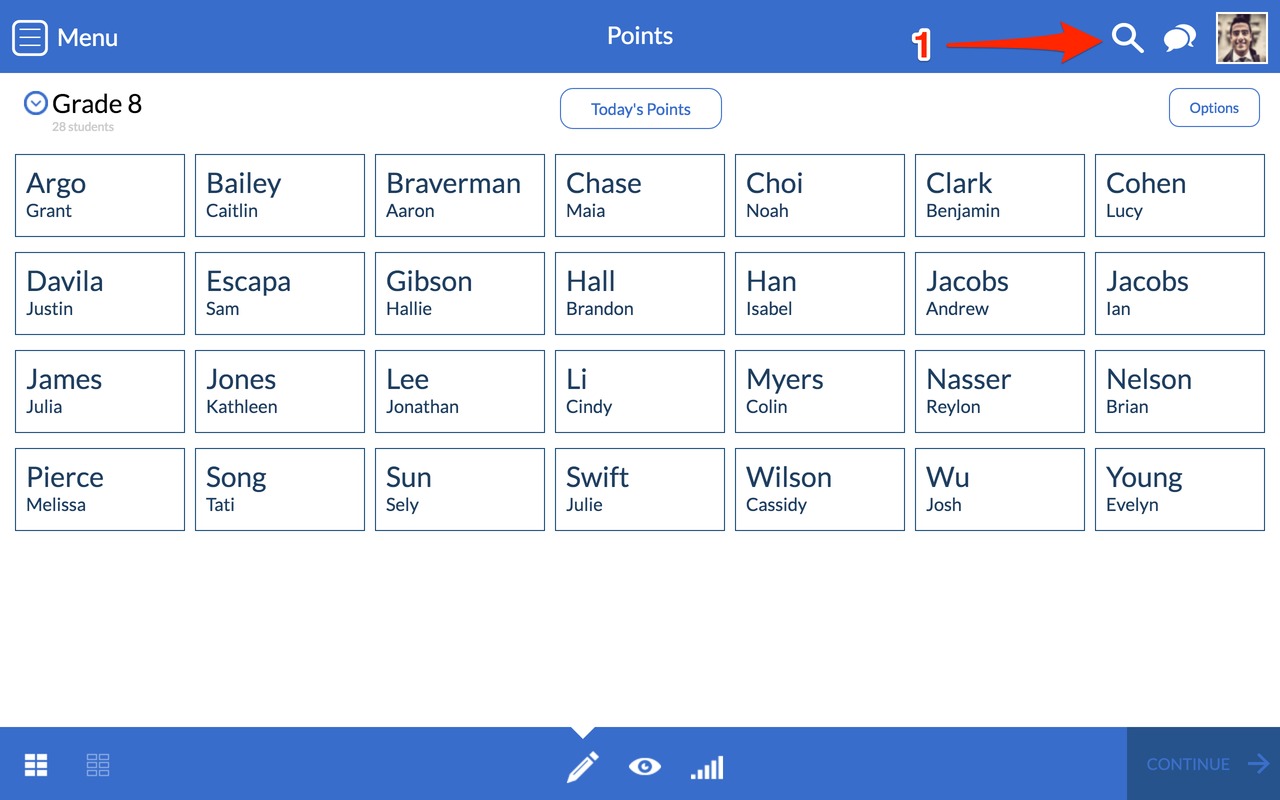 Search for a Student with LiveSchool
