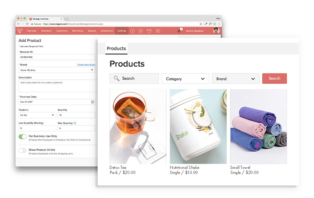 Inventory Management & Shopping Cart
