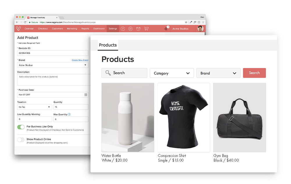 Inventory Management & Shopping Cart