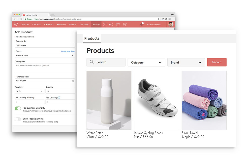 Inventory Management & Shopping Cart