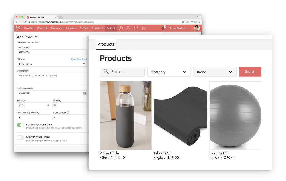 Inventory Management & Shopping Cart