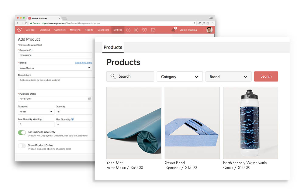 Inventory Management & Shopping Cart