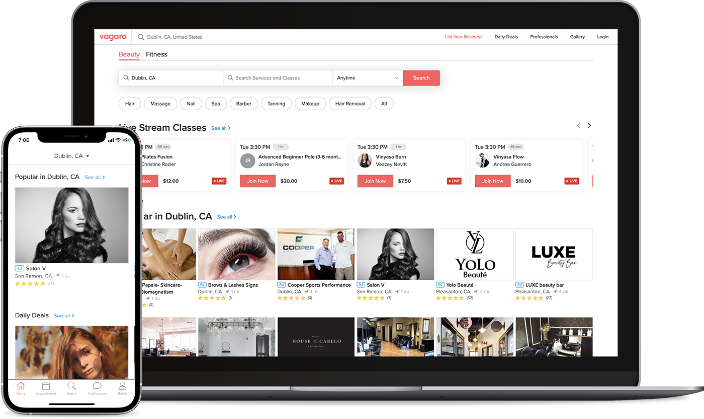 salon & spa online marketplace