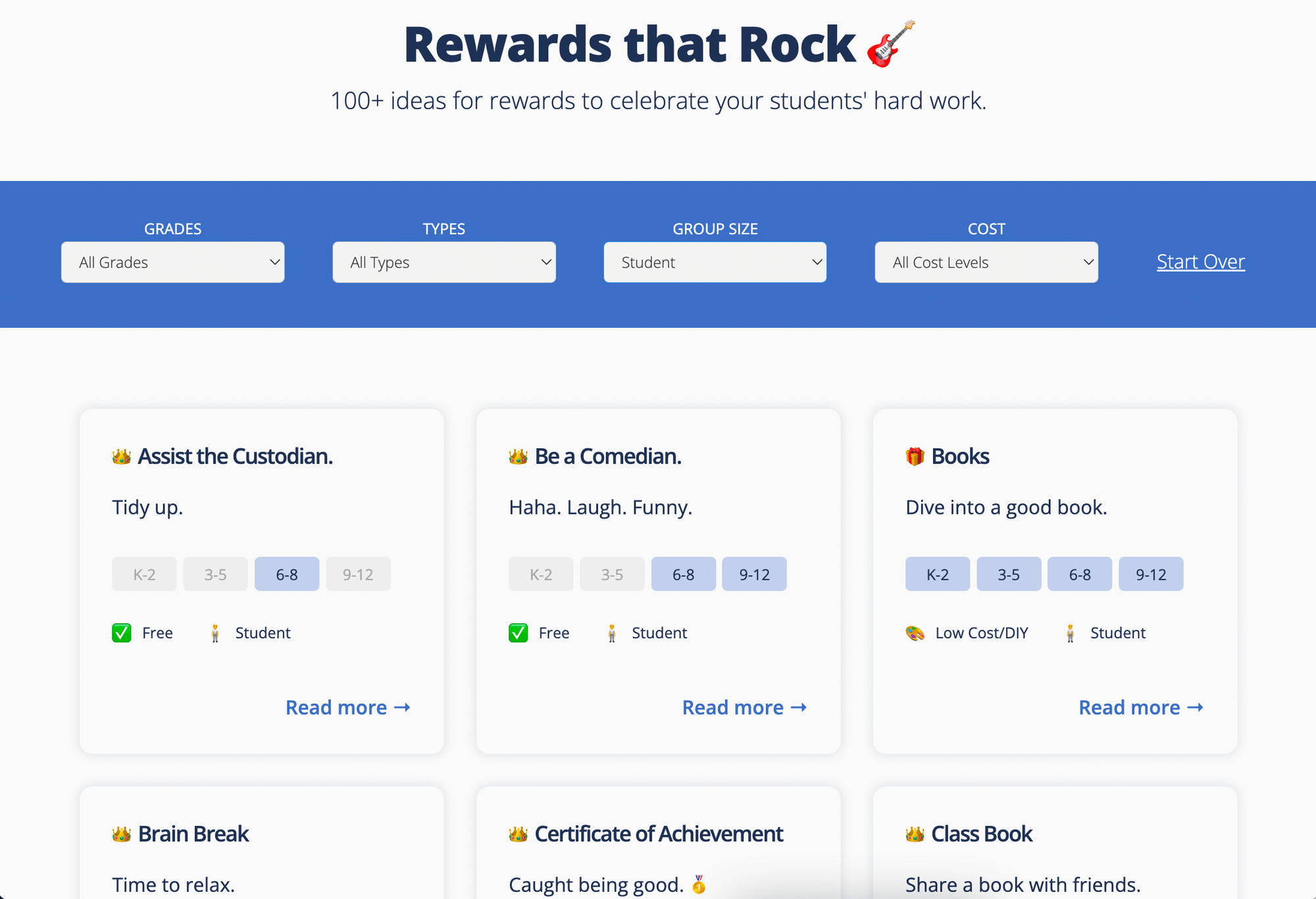 Share a Student Reward