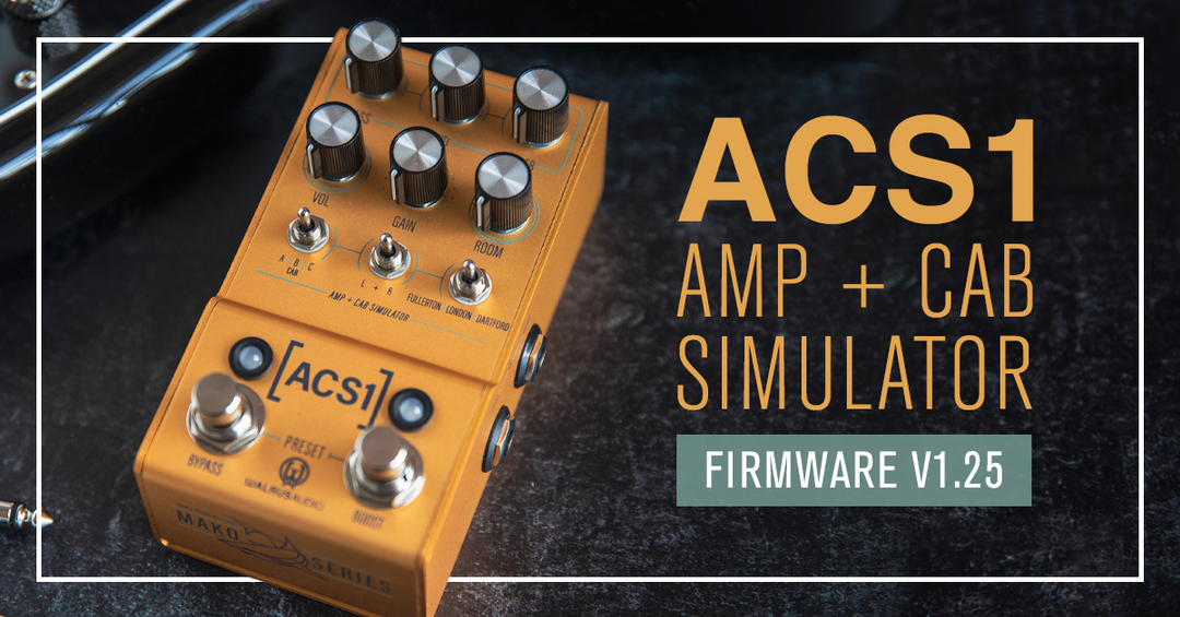 Walrus Audio publishes major firmware update for ACS1