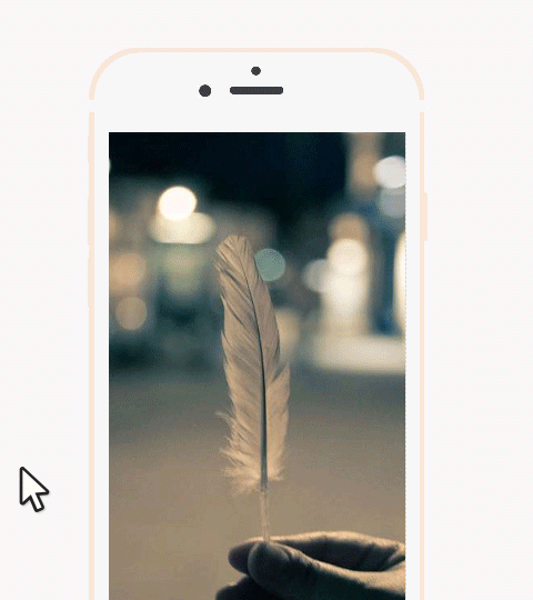 Animation showing how to insert an image in a mockup on ppt