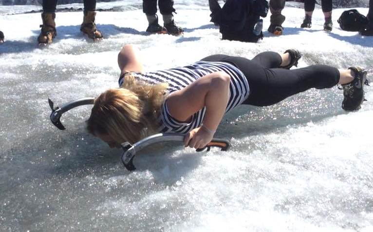 drinking-from-a-glacier-in-iceland