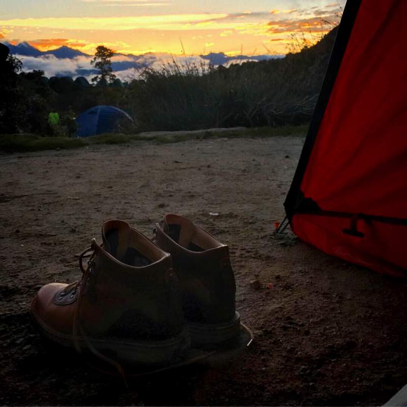 hiking-boots-at-camp-on-the-inca-trail