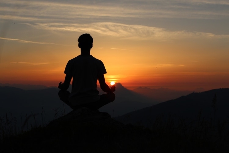 meditation-at-sunset