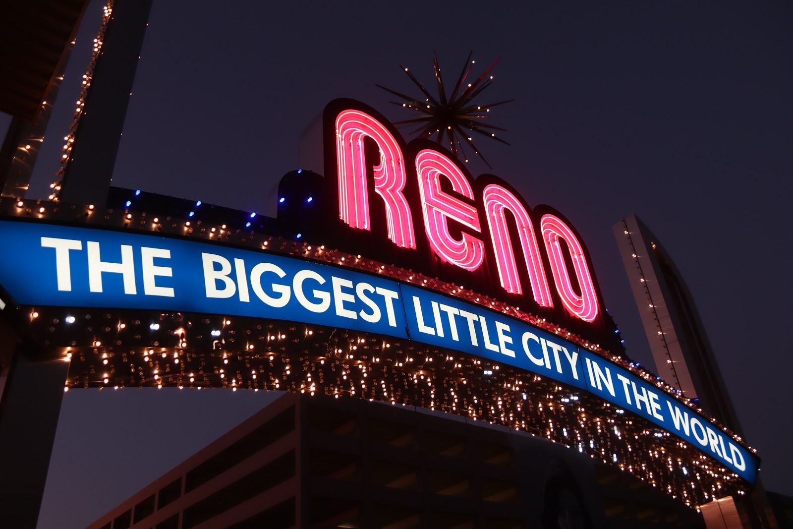 The light sign of Reno, the biggest little city in the world