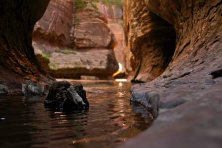 Canyon hiking, Zion national park