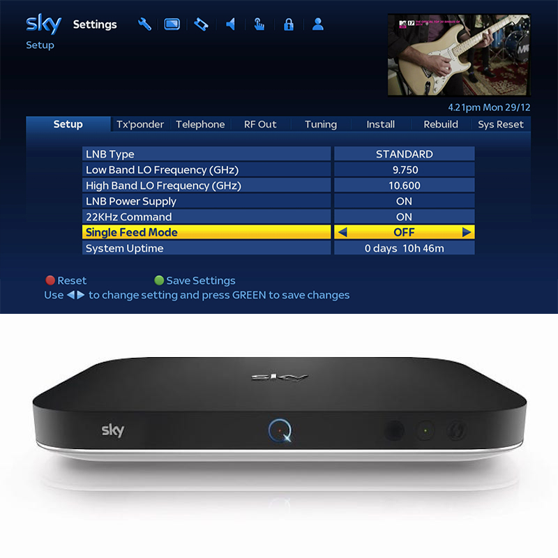 LNB SKY Q A Doppia Uscita – Solo Per Piatti MK4 E Ricevitori SKY Q, Non Compatibile Con Sky HD