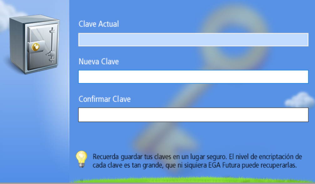 Asignación de nueva contraseña de ingreso al módulo seleccionado