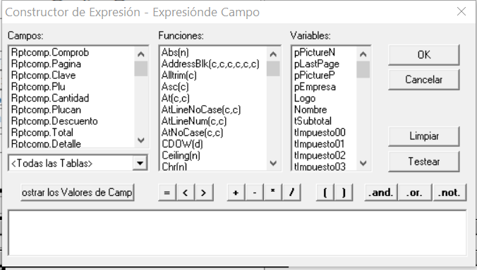 Constructor de Expresión