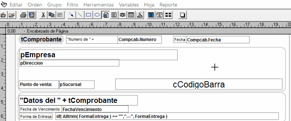 Dale clic en un lugar del reporte, y sin soltar el botón del mouse, arrastra para crear un rectángulo