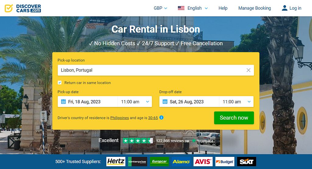 Discover Cars Lisbon Car Rental