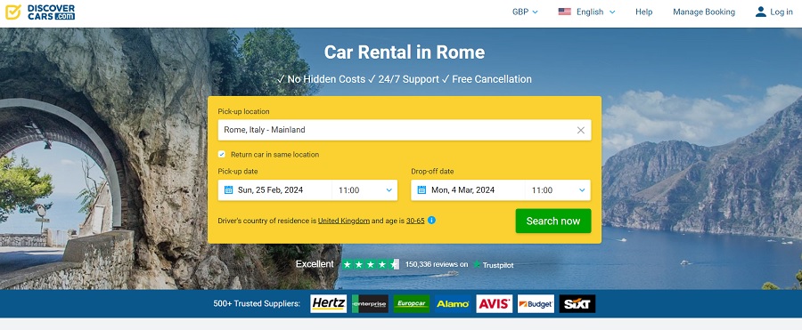10 Best Car Rentals in Rome in - 65d891c40d4ccd107485a071 Discover%20Cars%20Rome