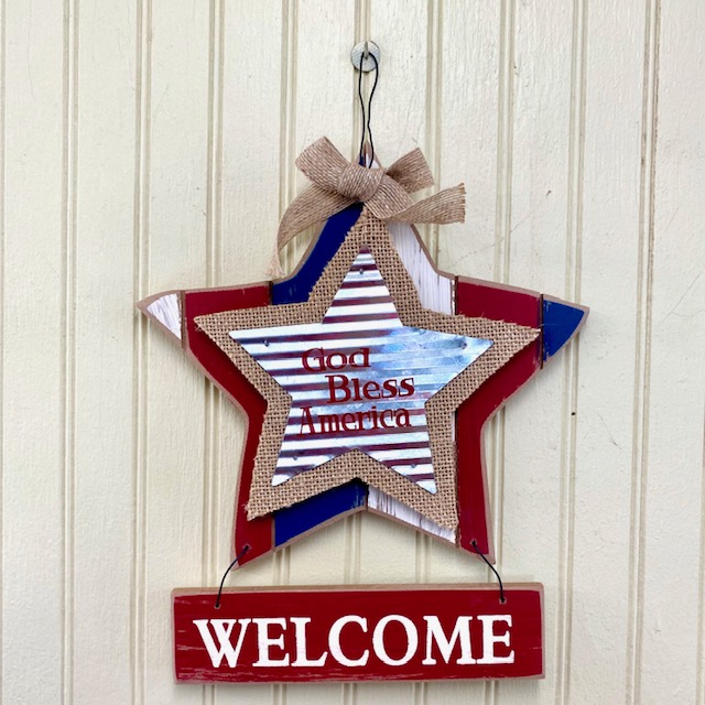 God Bless America Welcome Sign