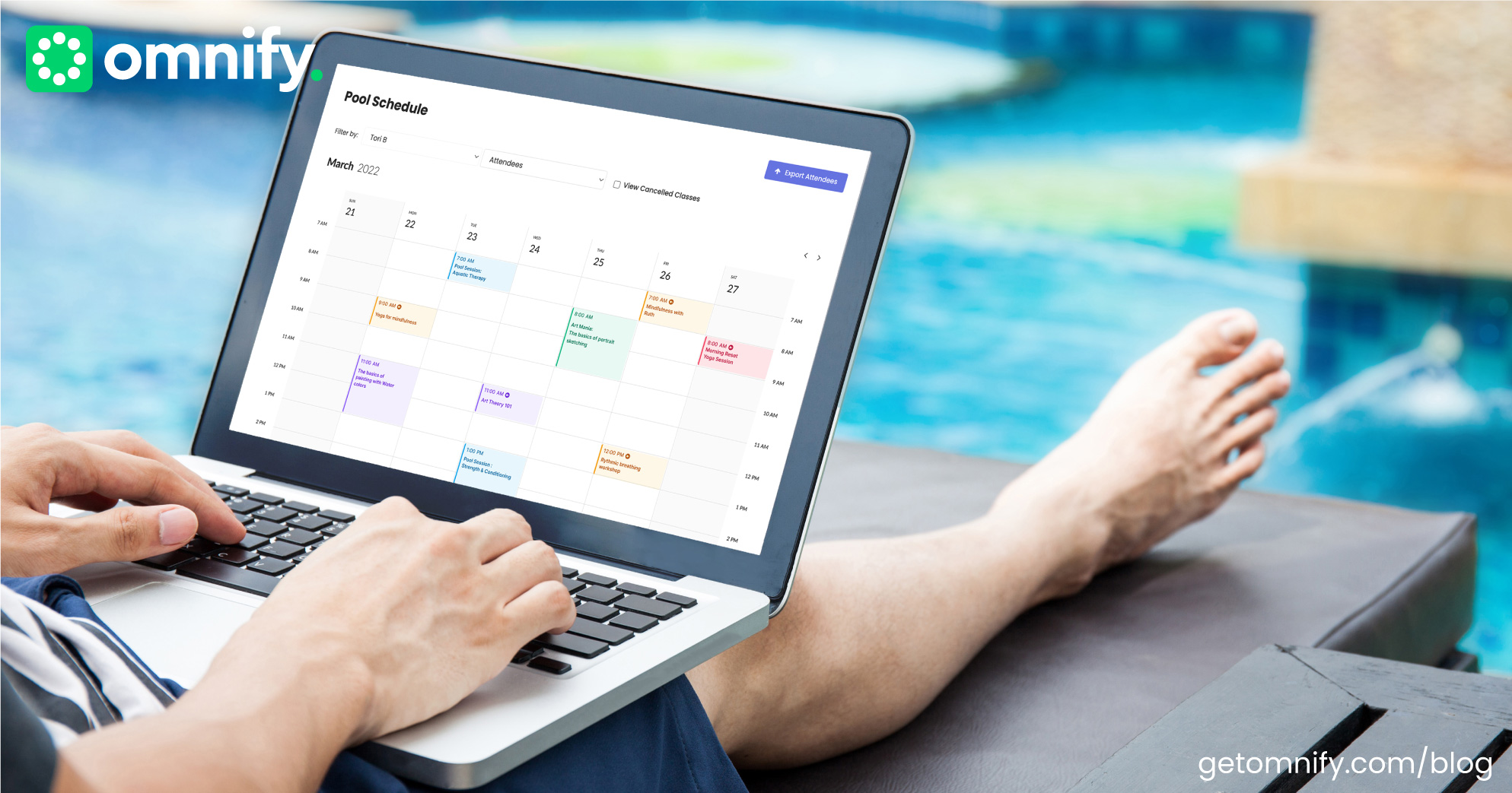 Use technology like Omnify to schedule swim slots better