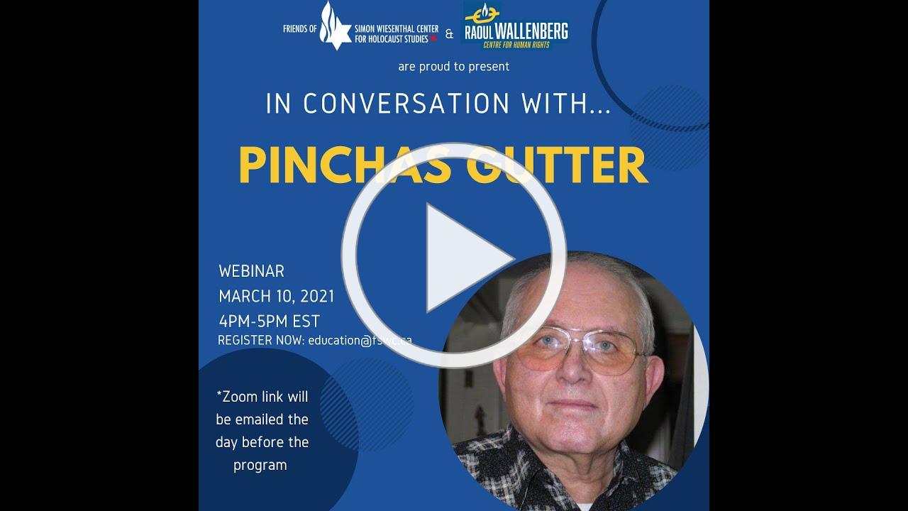 In Conversation with Pinchas Gutter