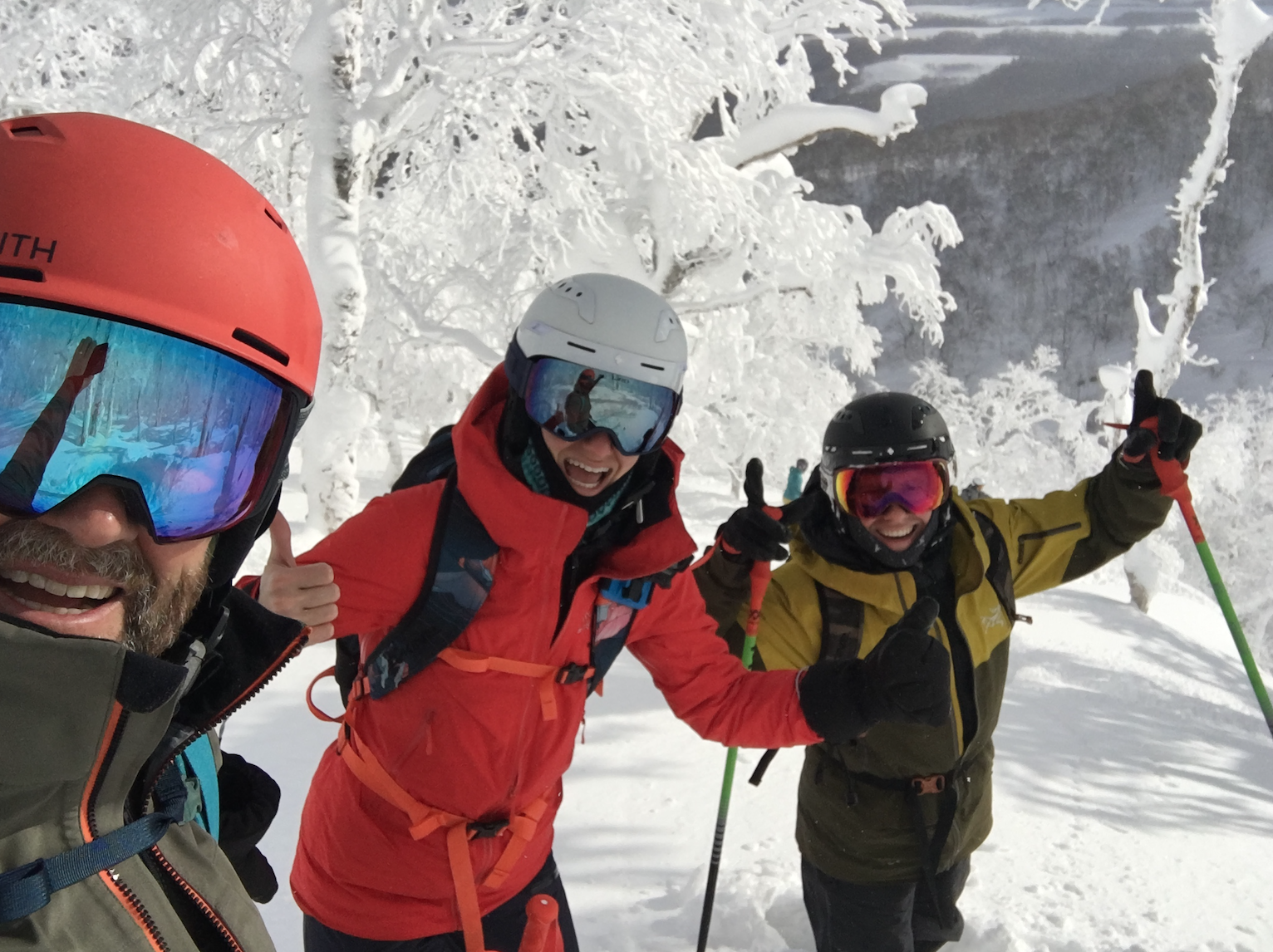 skiing in japan