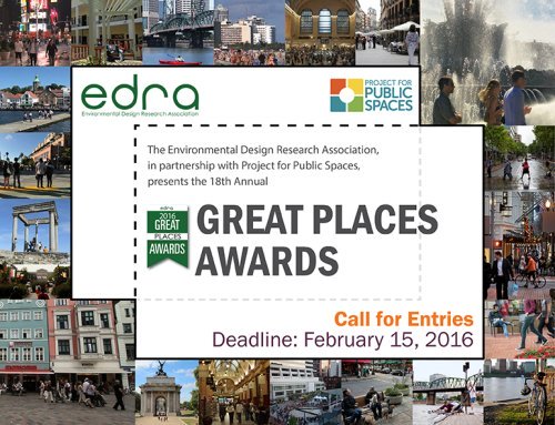 Call for Entries: The 2016 EDRA Great Places Awards