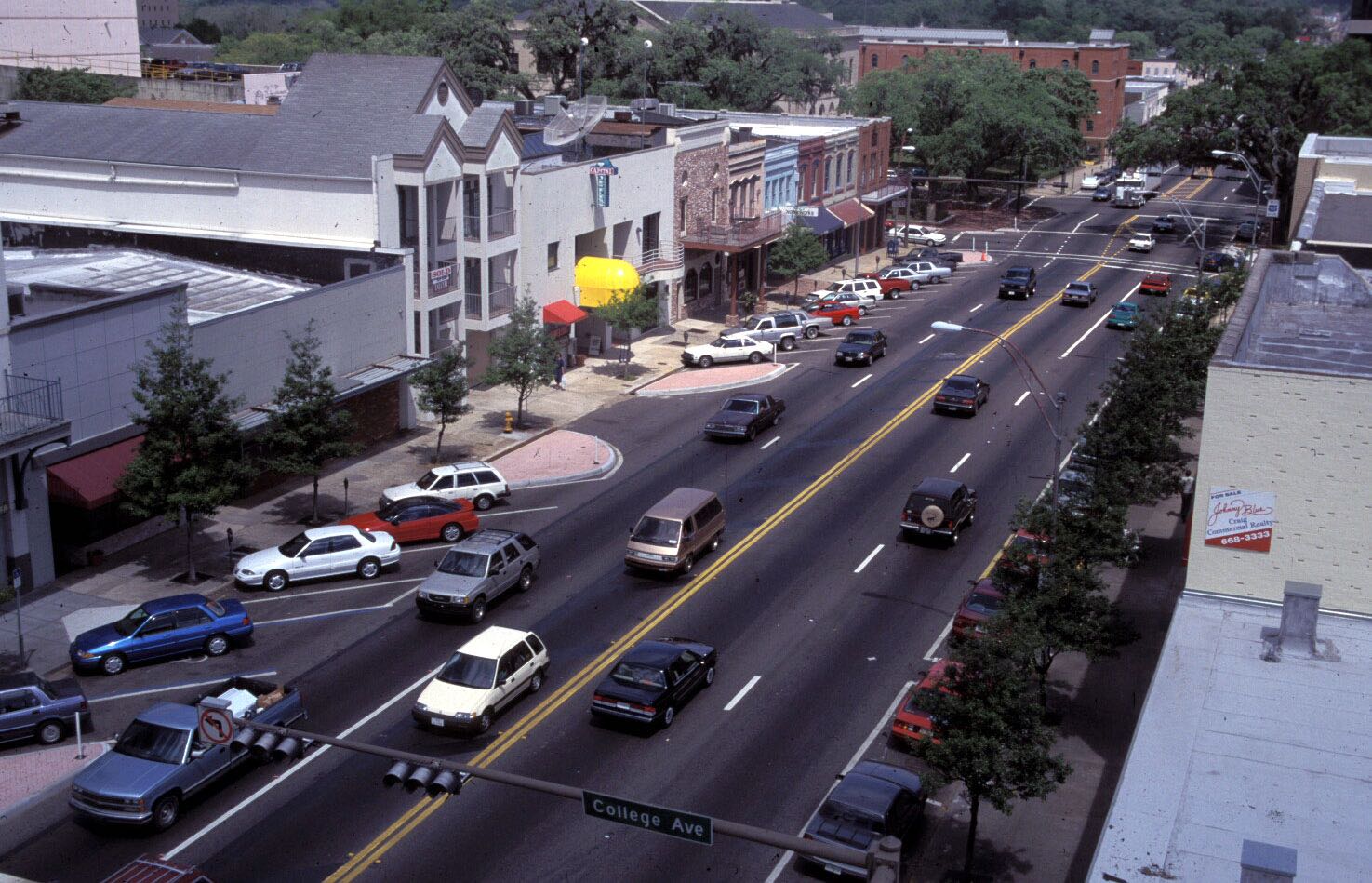 Tallahasse Florida angled parking