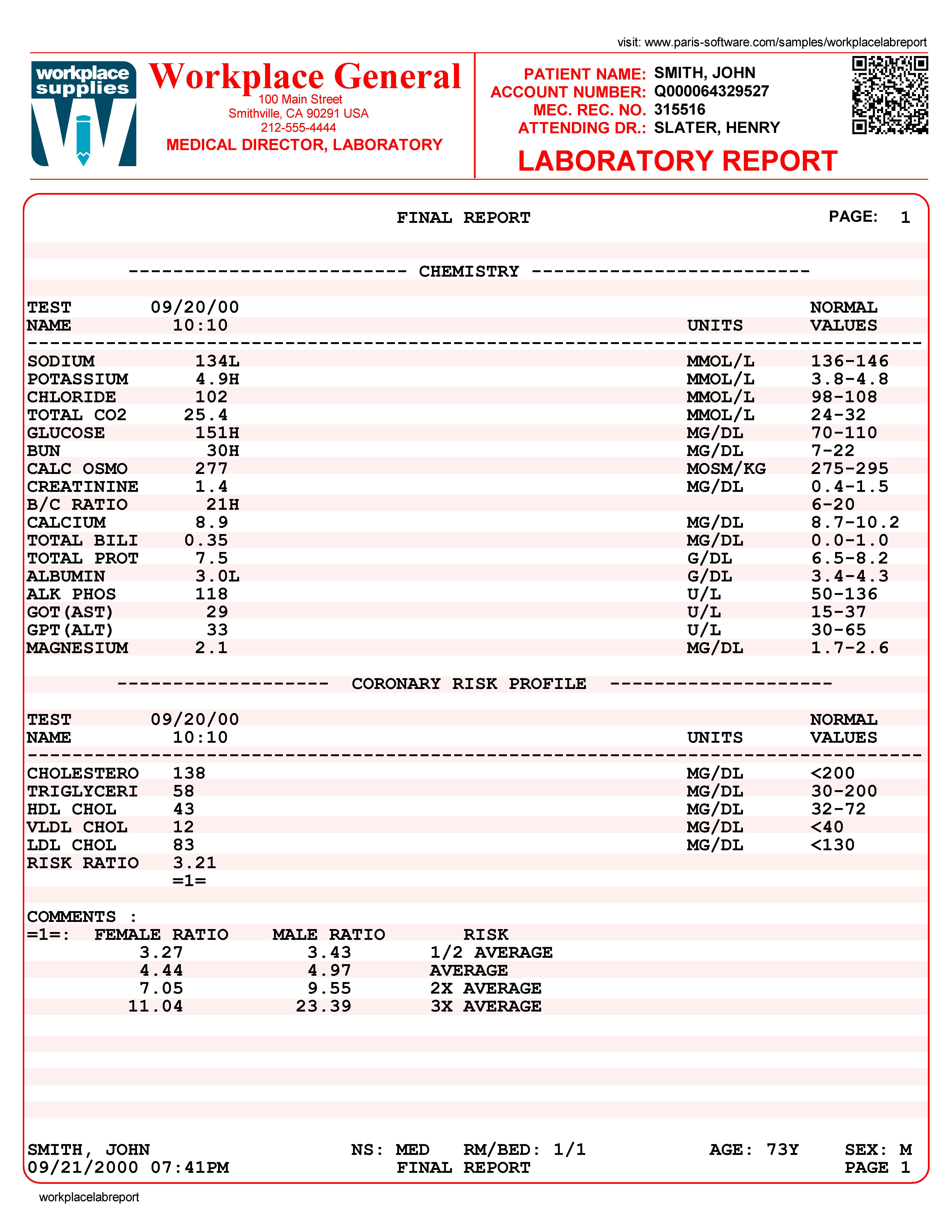 Lab Report Format Example