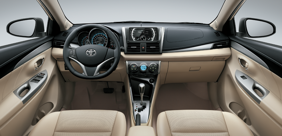 nội thất bên trong xe vios 2017