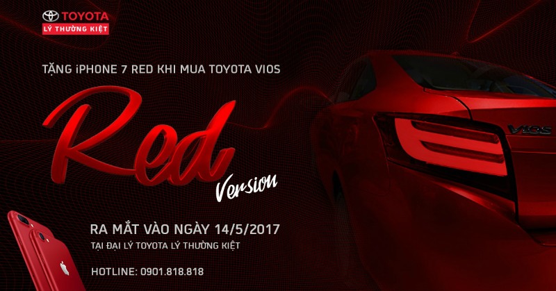 khuyến mãi mua xe Toyota Vios 2017 red
