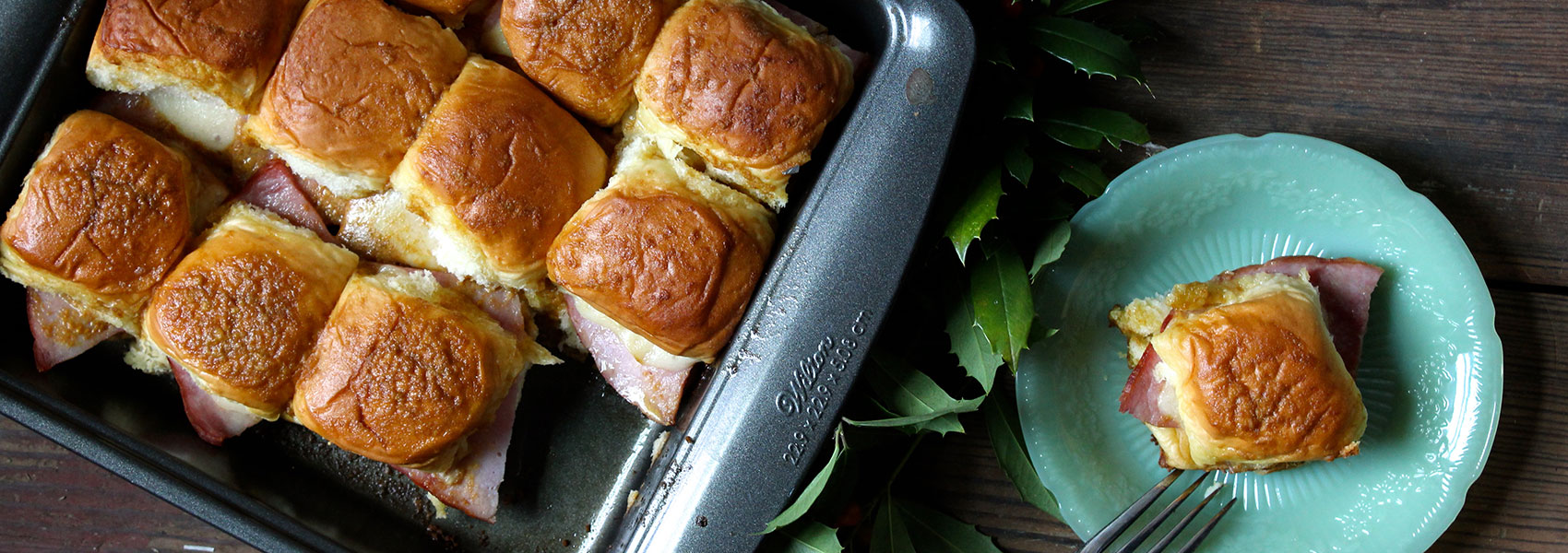 Leftover Ham Sliders