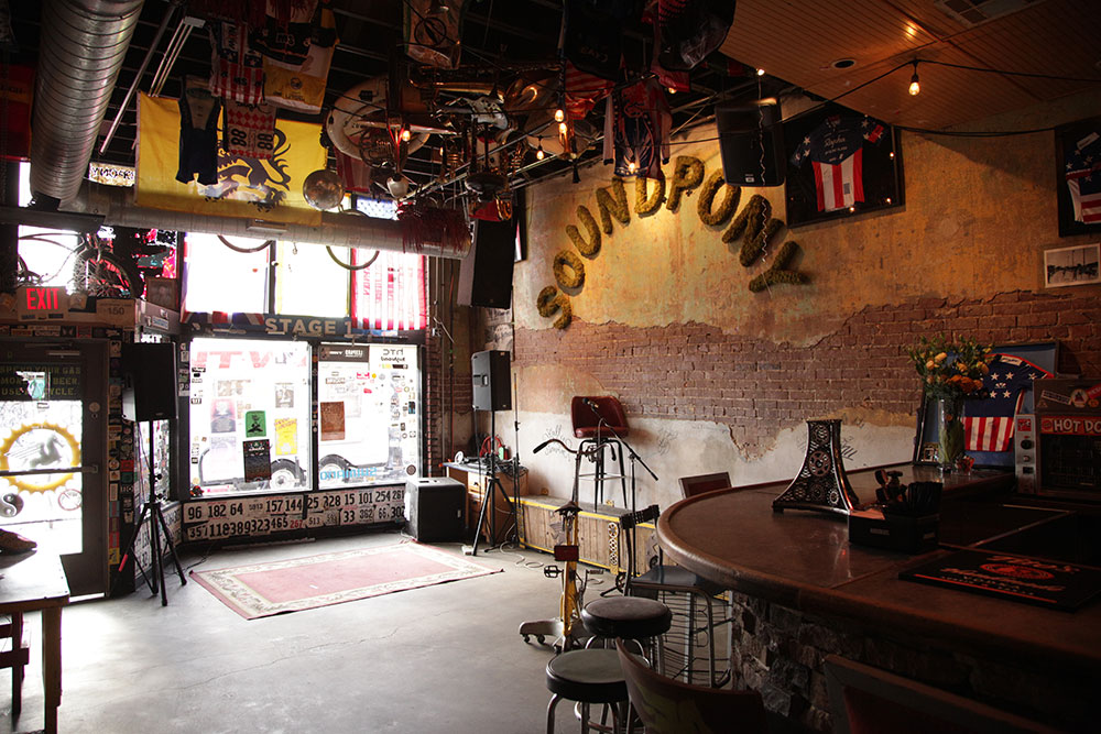 At Soundpony, bands set up in the front window, just inside the door for shows that feel more like house parties or basement gigs. (Photo: Marc Rains)