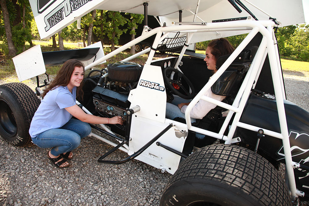 Bailey and Jaiden started driving dirt bikes first, then moved on to four-wheelers, and now micros and sprint cars. (Photo: Marc Rains)