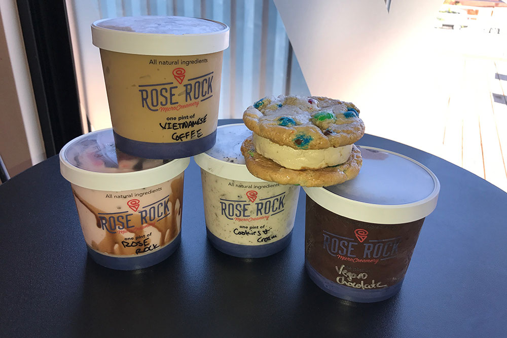 Being Oklahoma’s first microcreamery, Rose Rock has had an opportunity to make small batches that are completely hand-crafted, trendy and all-natural.