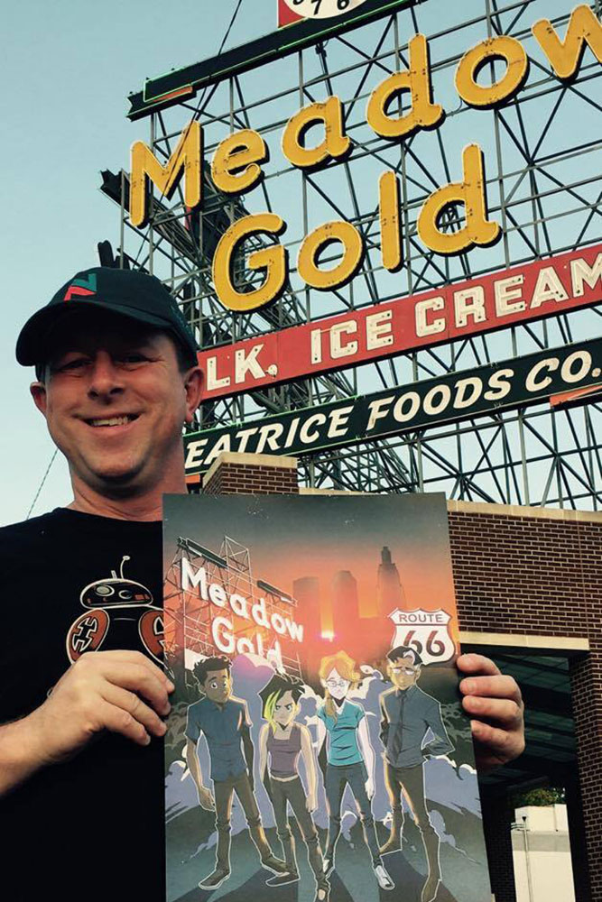 Soul’s appreciation for Tulsa is evident in the graphic novel’s detailed portrayal of downtown’s art deco architecture, well-known locations like Cain’s.