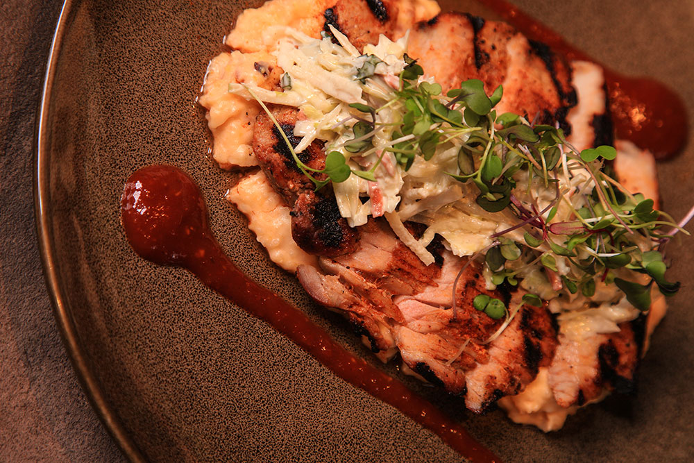 Smoked Red Chile Pork Brisket (Photo: Marc Rains)