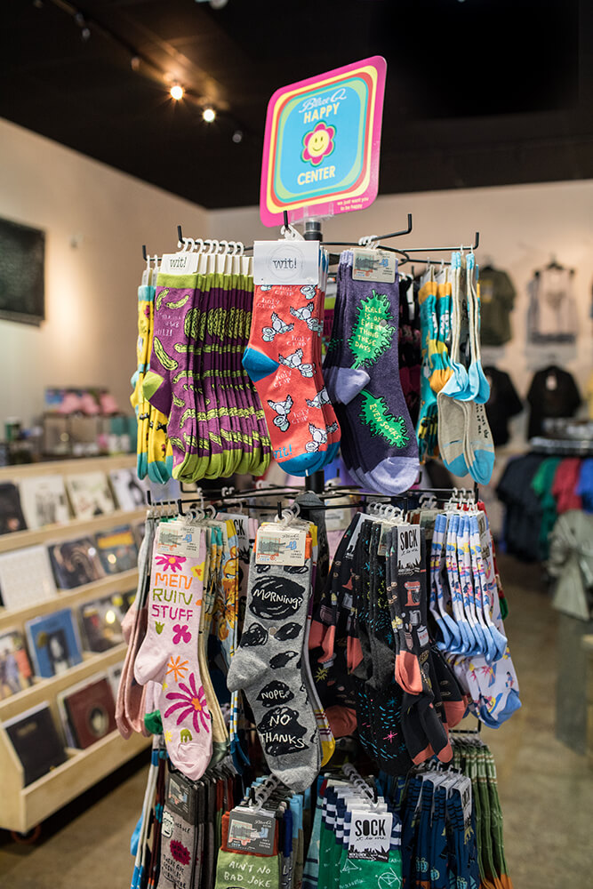 Clever, sarcastic, funny, serious, cute… you can find all sorts of options to choose from as you browse the novelty sock selections at Ida Red. (Photo: Valerie Grant)