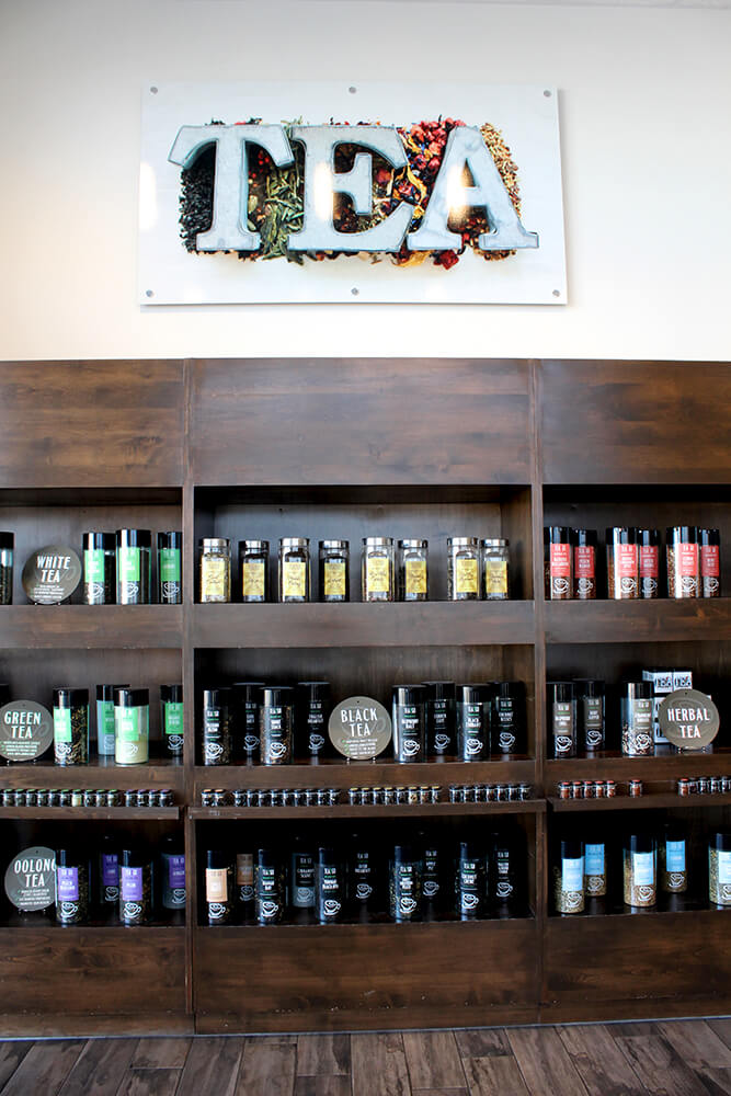 Customers can choose from any of their dozens of loose-leaf teas — either hot or iced. (Photo: Chelsi Fisher)