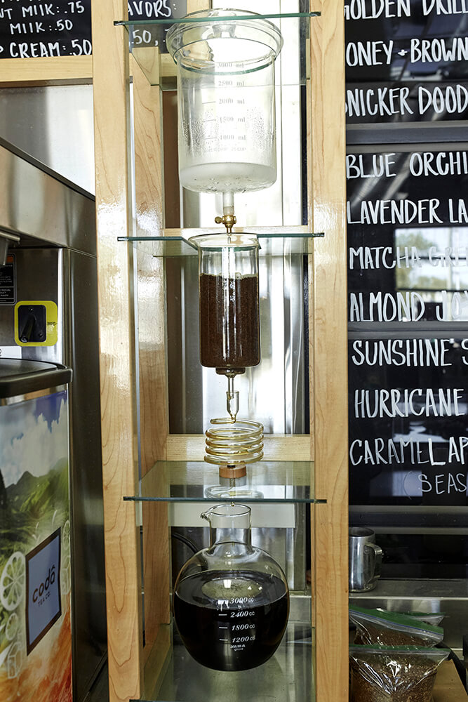 The Japanese cold brew (or tower) method is a popular way of brewing iced coffee in Asia. (Photo: Sarah Eliza Roberts)