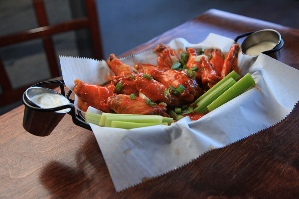 Wednesdays are “wing therapy” nights. You can have all the wings you can eat for $16.95. (Photo: Marc Rains)