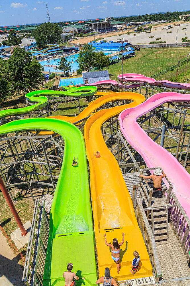 This is the second year for the Reptile Rush, a set of three slides that are the pinnacle of the park and hard to miss from even a distance. (Photo: Darcy Daniels)