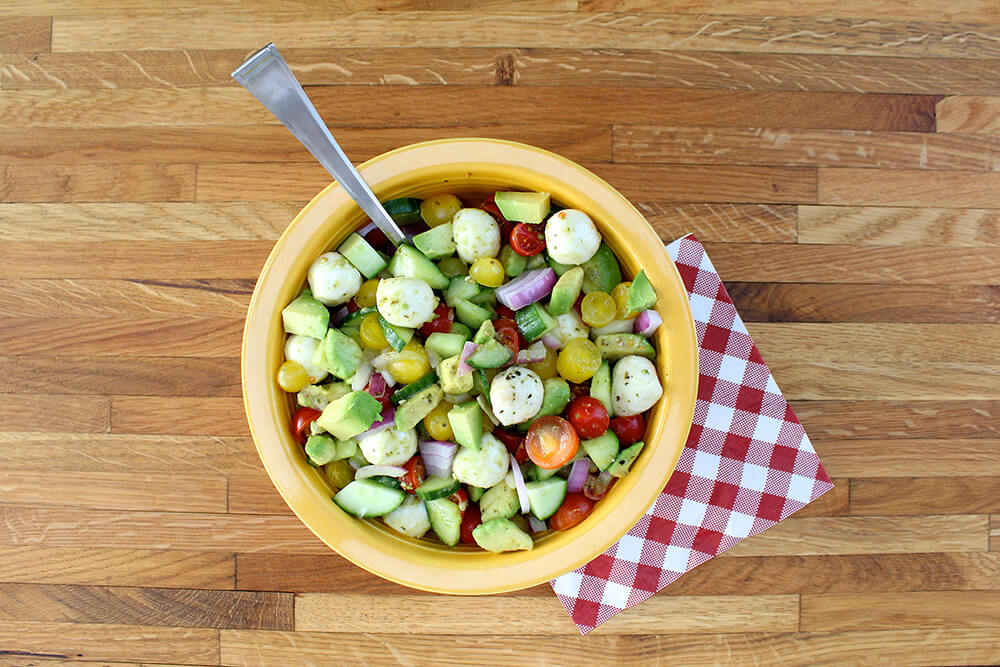 Veggie Mozzarella Salad (Photo: Chelsi Fisher)