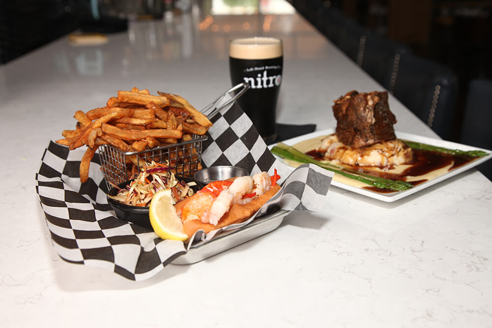 Lobster Roll and 48-Hour Short Rib (Photo: Marc Rains)