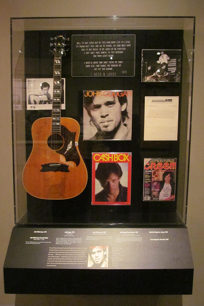 Included in the collection are handwritten lyrics, the Gibson Dove acoustic guitar used throughout his career, and more.