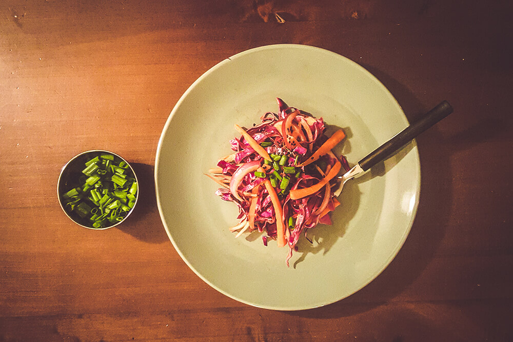 Kumquat and Red Cabbage Pressed Salad (Photo: Sarah Herrera)